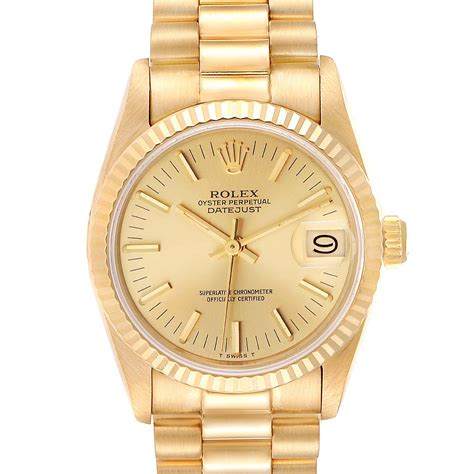 rolex datejust 31mm president